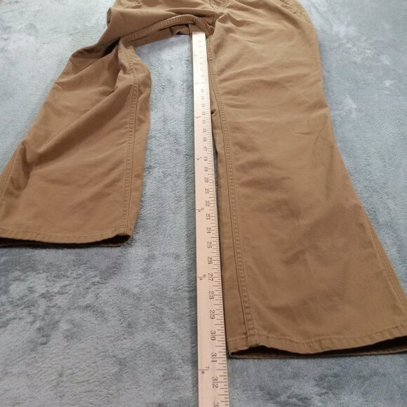 Carhartt Carpenter Pant Women 36x31, Tag 14 R Original Fit Stretch Canvas Tan - Picture 8 of 13